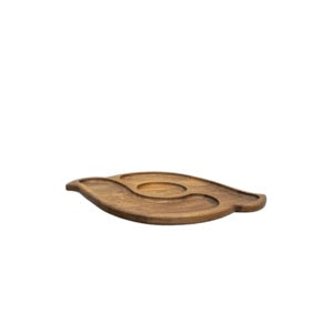 Walnut wood serving dish