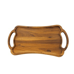 Walnut wood serving dish