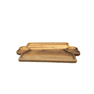 Walnut wood serving dish