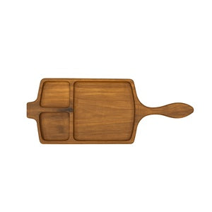Walnut wood serving dish