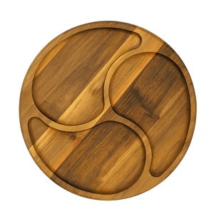 Walnut wood serving dish
