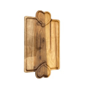 Walnut wood serving dish