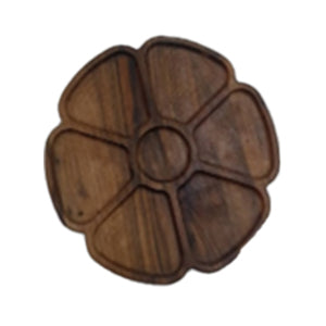 Walnut wood serving dish