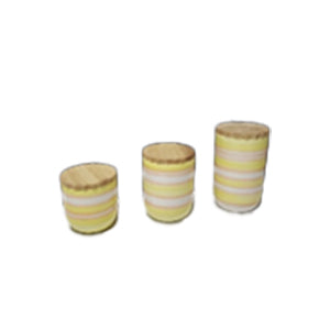 Painted jar set (3-piece)