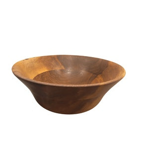 Large carved wooden bowl