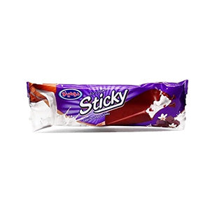 Sticky Ice Cream - Vanilla Coated with Compound Chocolate