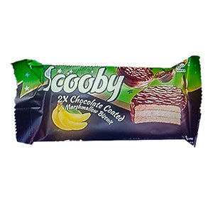 Banana Flavored Chocolate Coated Biscuit 35g