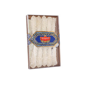 White Crystal Rock Candy  10 Pieces