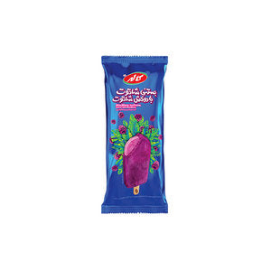 Blackberry Ice Cream Coated With Blackberry