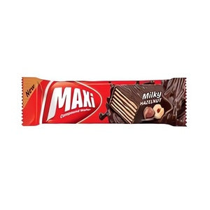 Maxi Chocolate Coated Wafer with Hazelnut Cream 30g