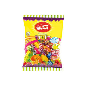 Center Filled Striped Fruit Toffee 1kg