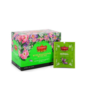 Orange Blossom and Rose Herbal Tea with Saffron