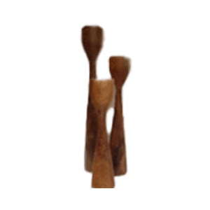 Three-size candle holder set