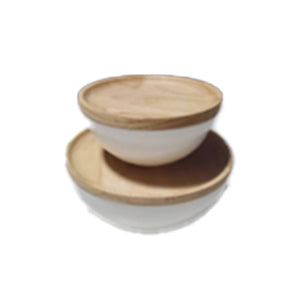 Large bowl with plate