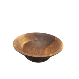 Large carved wooden bowl