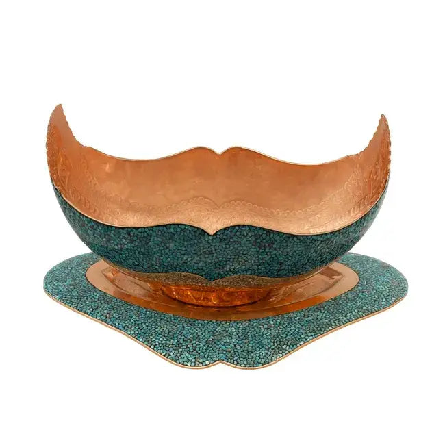 Turquoise with a Dish Kashkul Size 30 ACH251