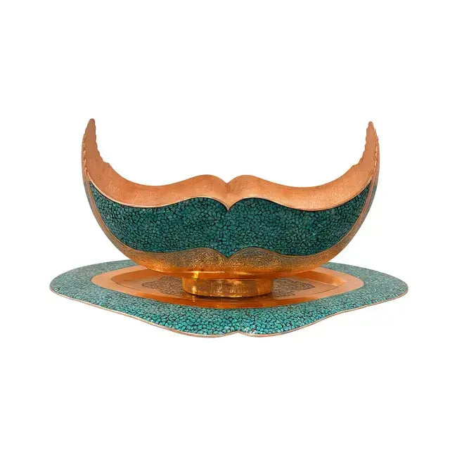 Turquoise with a Dish Kashkul Size 30 ACH251